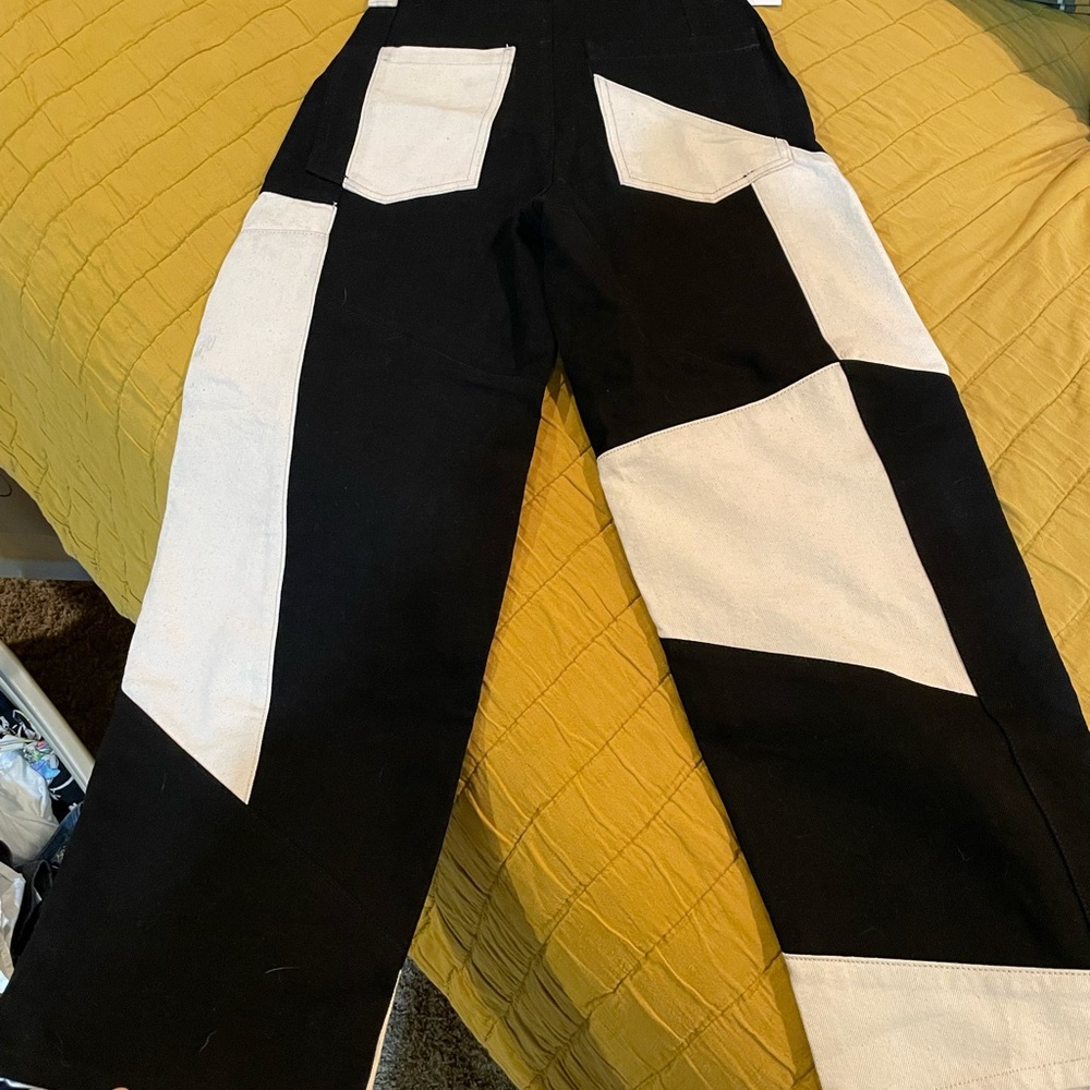 Topshop black/white patchwork Jeans size 26 women’s